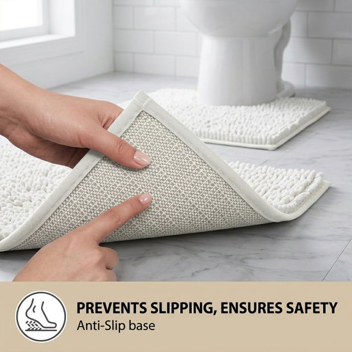 Non Slip Bath Mat Water Absorbent Machine Washable