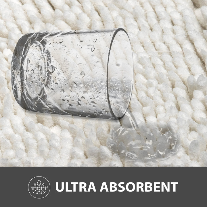 Non Slip Bath Mat Water Absorbent Machine Washable