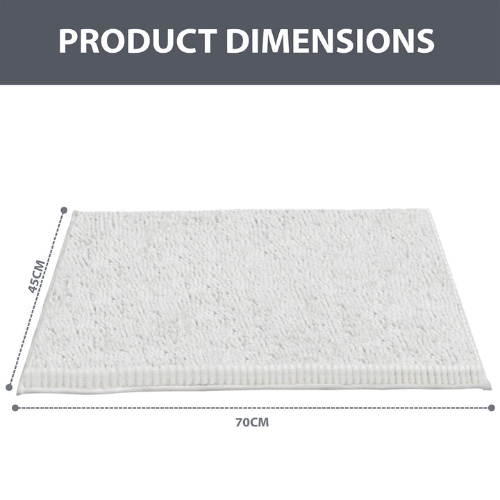 Non Slip Bath Mat Water Absorbent Machine Washable