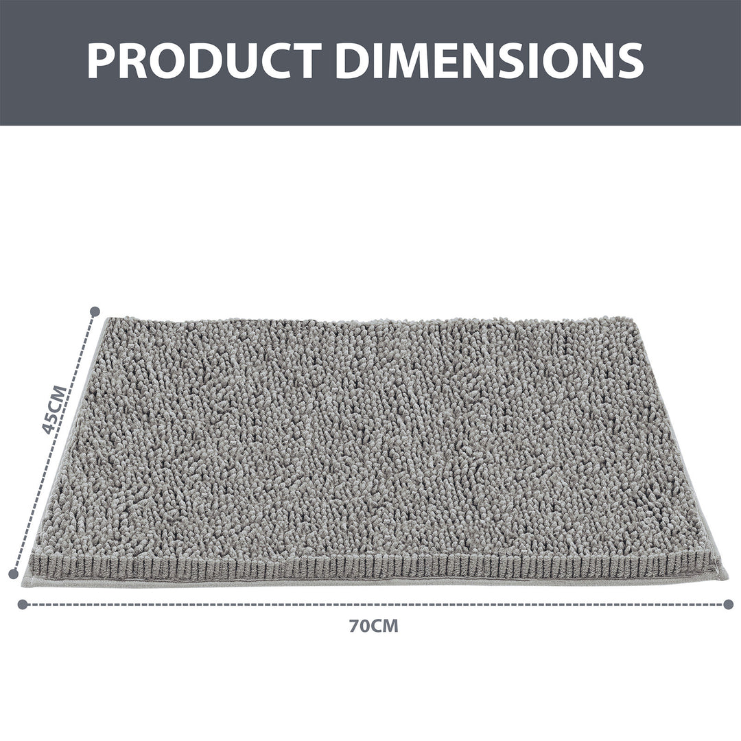 Non Slip Bath Mat Water Absorbent Machine Washable