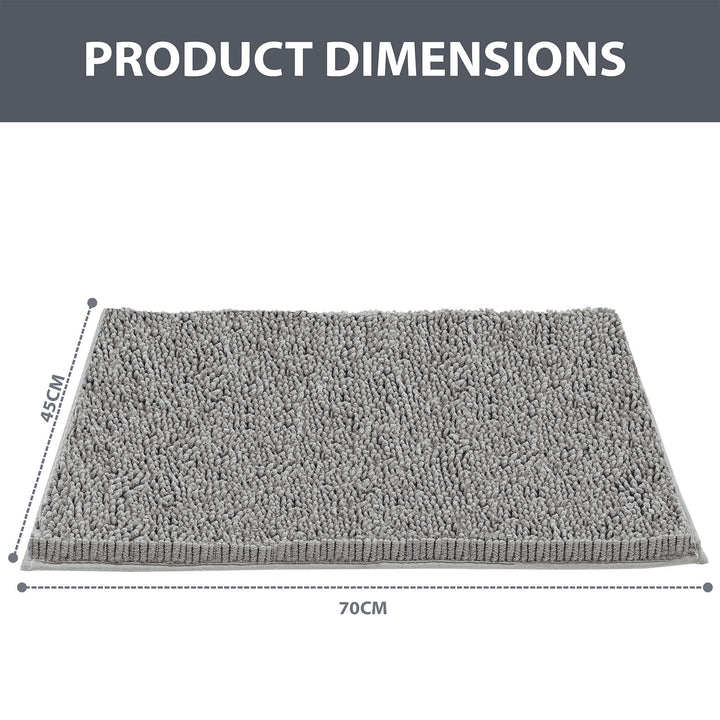 Non Slip Bath Mat Water Absorbent Machine Washable