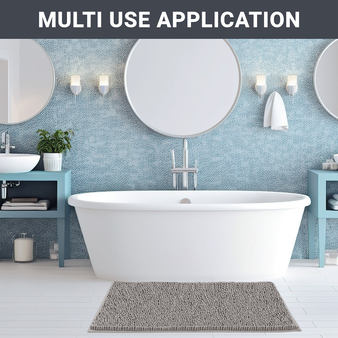 Non Slip Bath Mat Water Absorbent Machine Washable