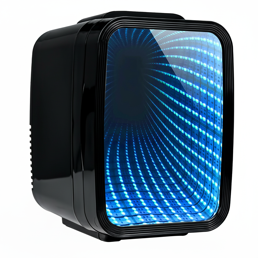 4L Mini Fridge with LED Mirror