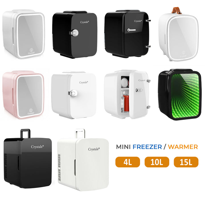 4L Mini Fridge with LED Mirror