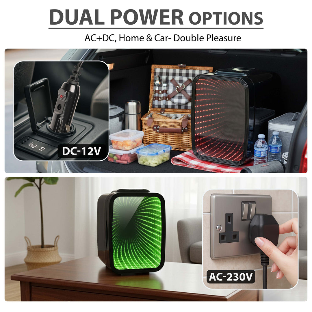4L Mini Fridge with Mirror &amp; Remote