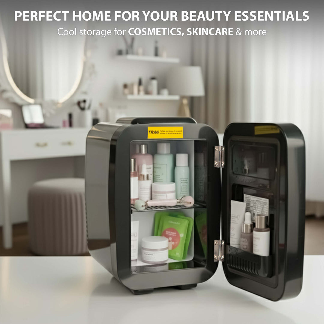 4L Mini Fridge with Mirror &amp; Remote
