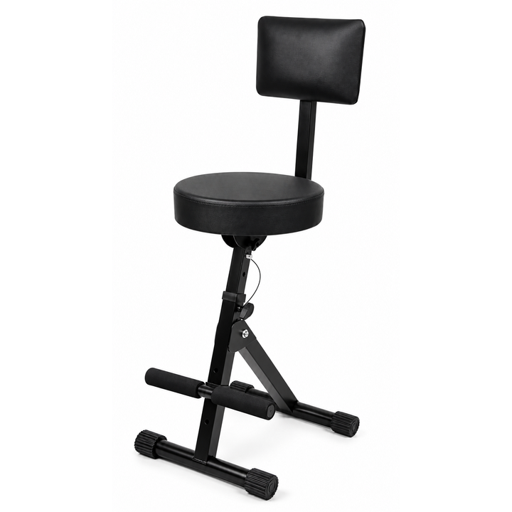 Padded Guitar Stool with Backrest