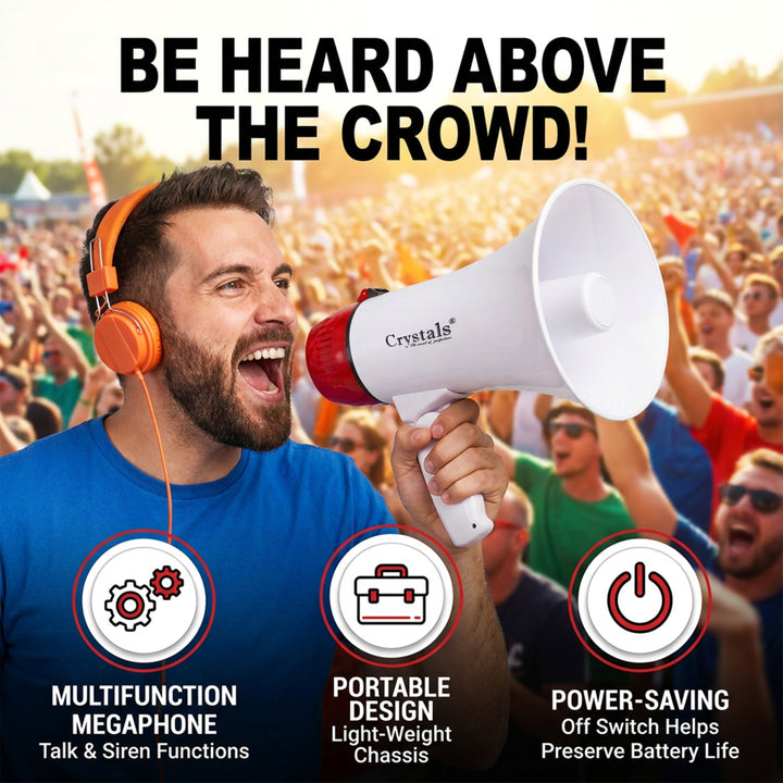 10W Rechargeable Megaphone