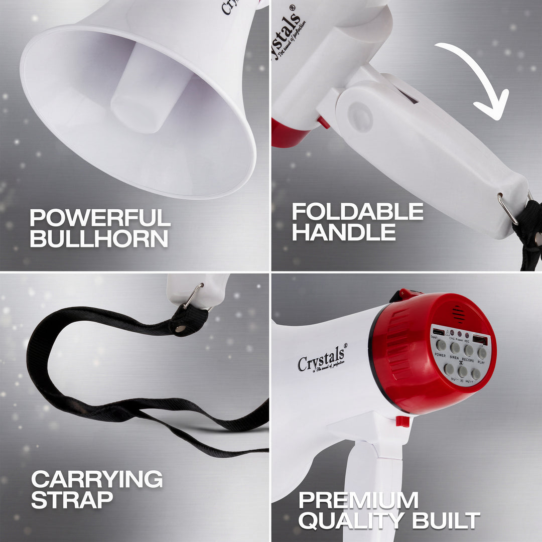 10W Rechargeable Megaphone