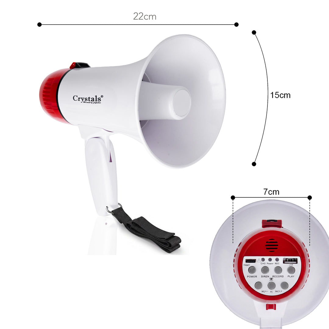 10W Rechargeable Megaphone