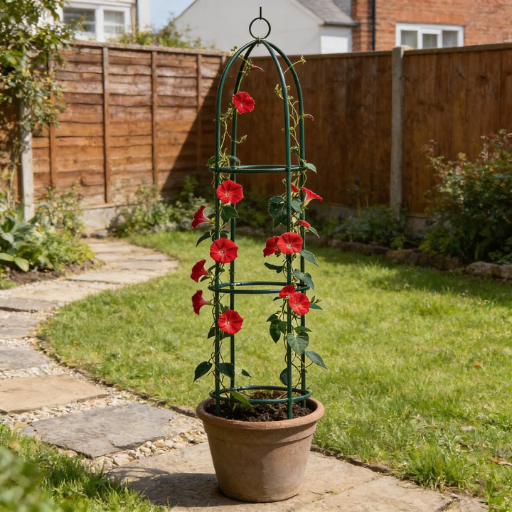 1.9m Outdoor Garden Metal Obelisk Trellis