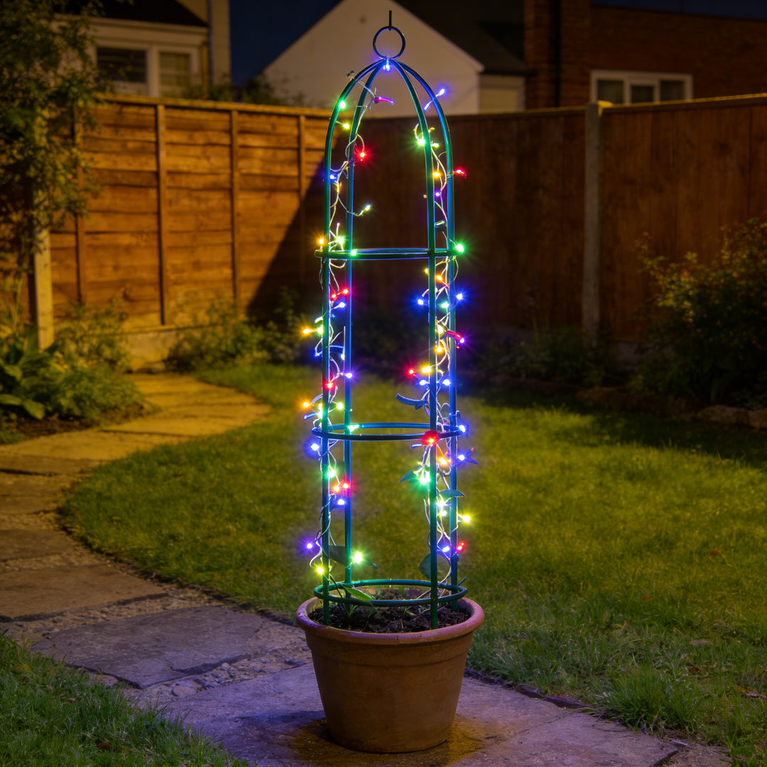 1.9m Outdoor Garden Metal Obelisk Trellis