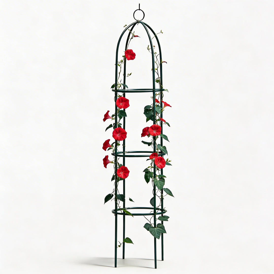 1.9m Outdoor Garden Metal Obelisk Trellis