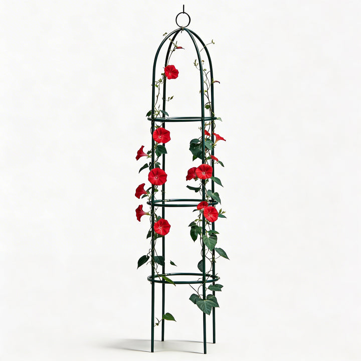 1.9m Outdoor Garden Metal Obelisk Trellis