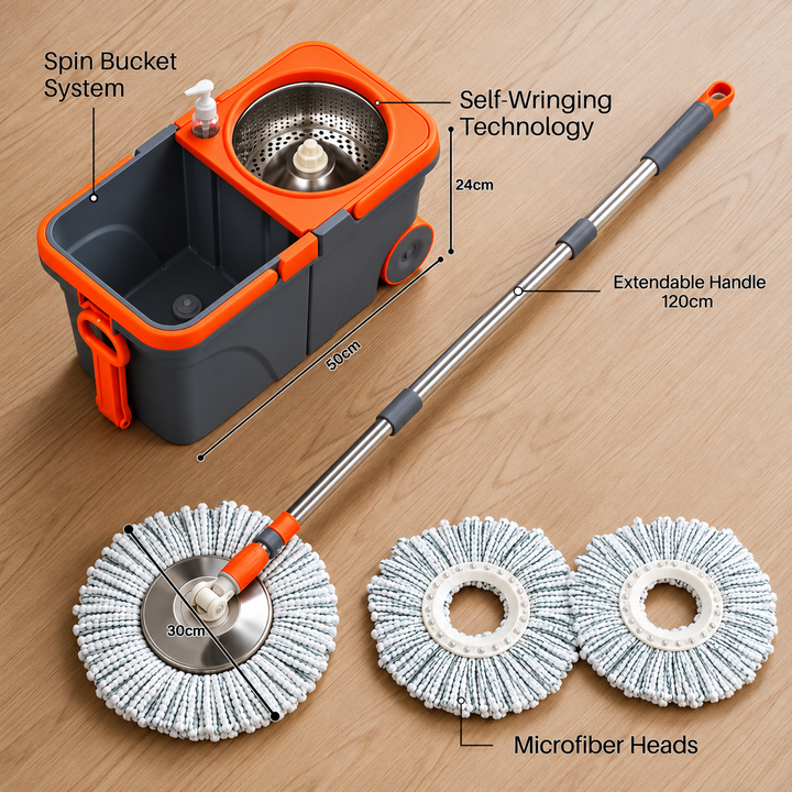 Steel Mop and Bucket Set Wringer