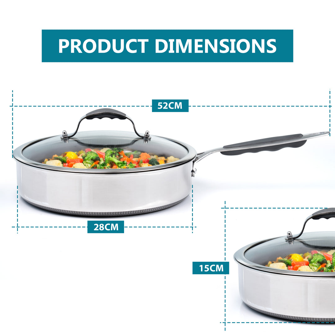 Stainless Steel Induction Frying Pan