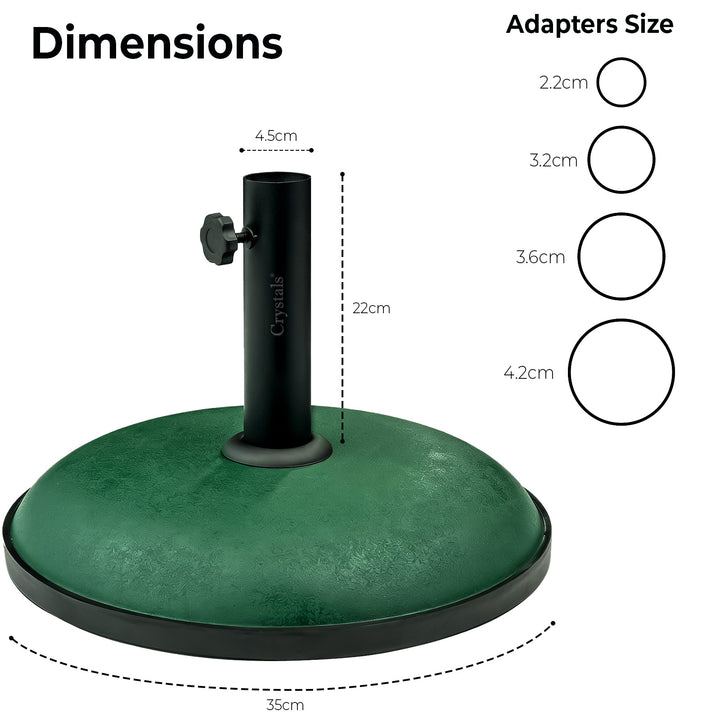 11kg Concrete Round Umbrella Parasol Base