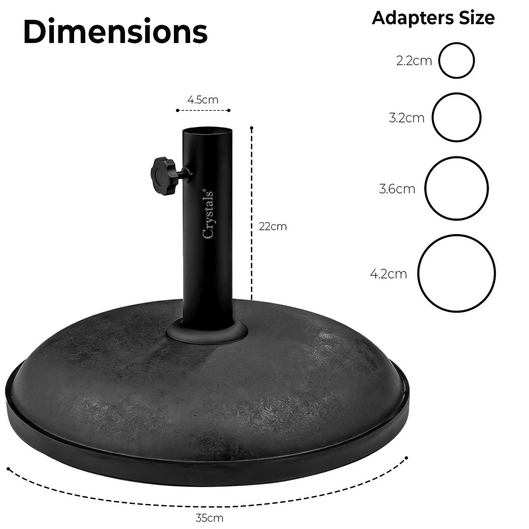 11kg Concrete Round Umbrella Parasol Base