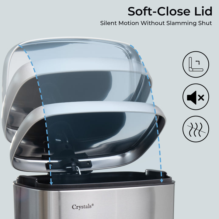 30L Pedal Bin with Soft Close Lid