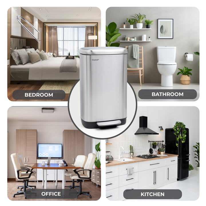 30L Pedal Bin with Soft Close Lid