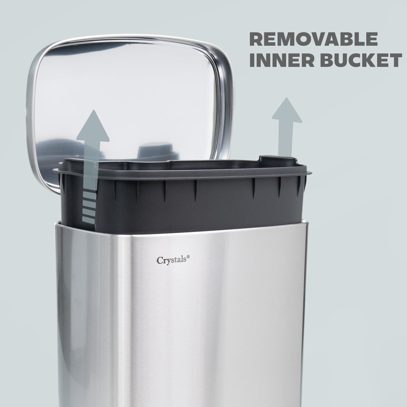 30L Pedal Bin with Soft Close Lid