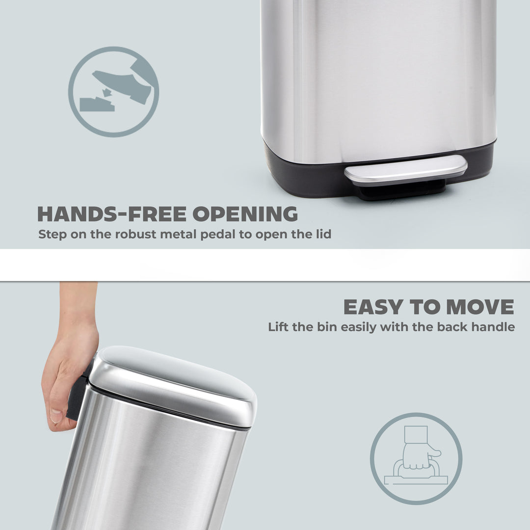 30L Pedal Bin with Soft Close Lid