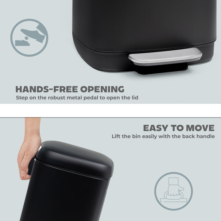 30L Pedal Bin with Soft Close Lid