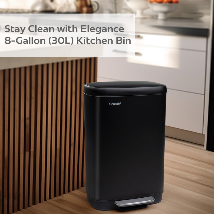 30L Pedal Bin with Soft Close Lid