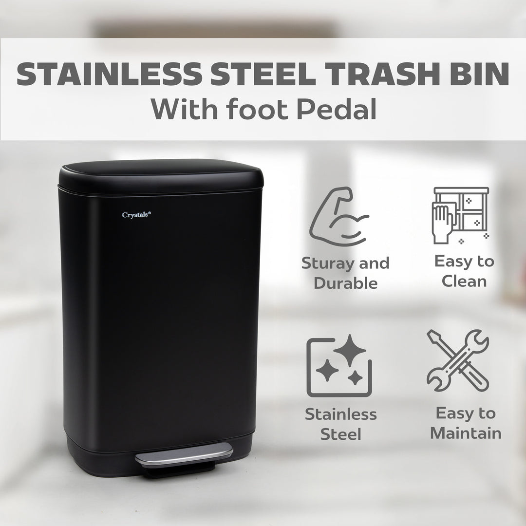30L Pedal Bin with Soft Close Lid