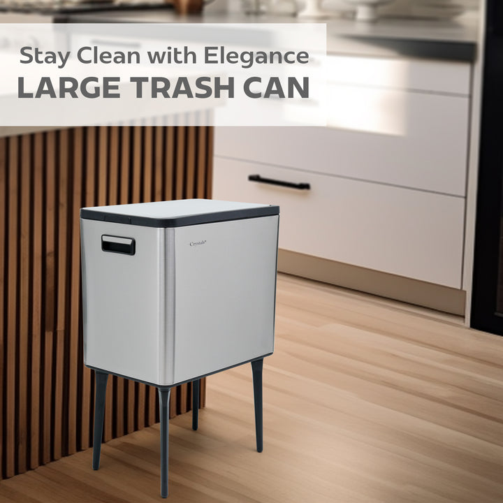 35L Press Top Rubbish Bin