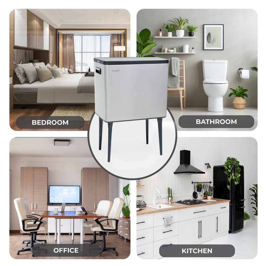 35L Press Top Rubbish Bin