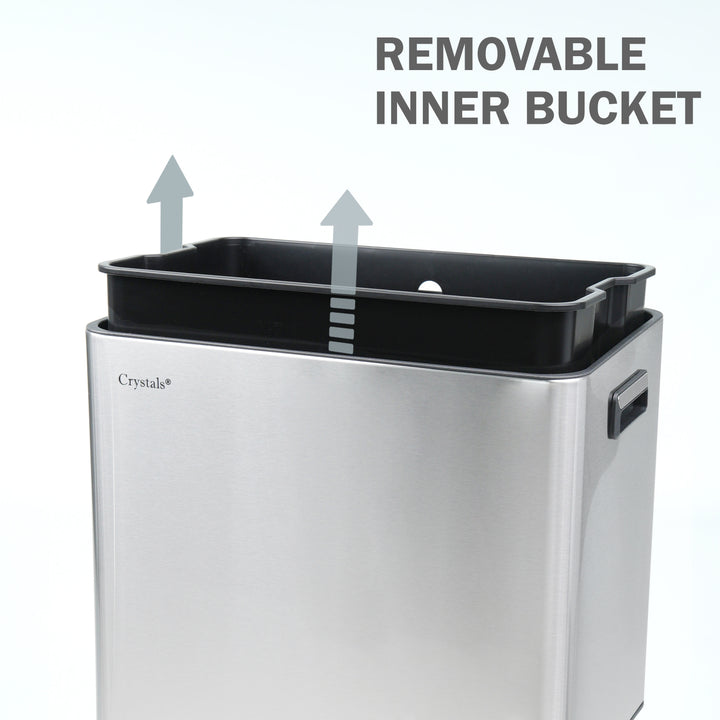 35L Press Top Rubbish Bin