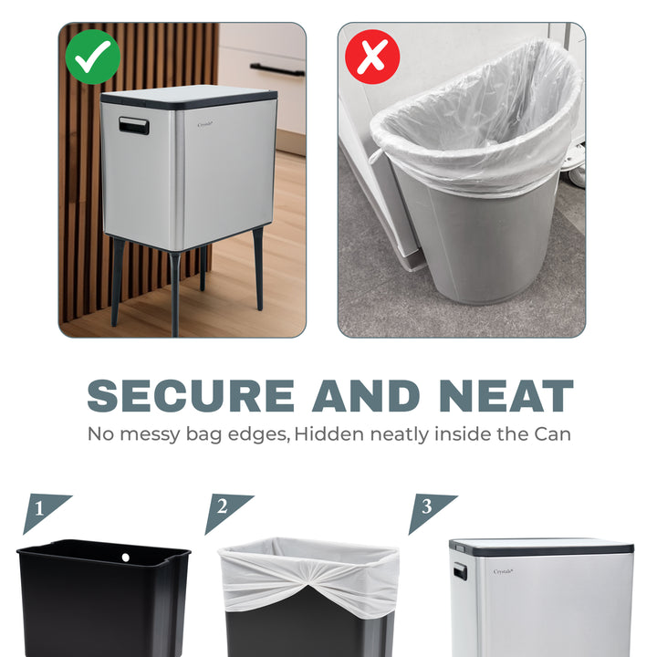 35L Press Top Rubbish Bin