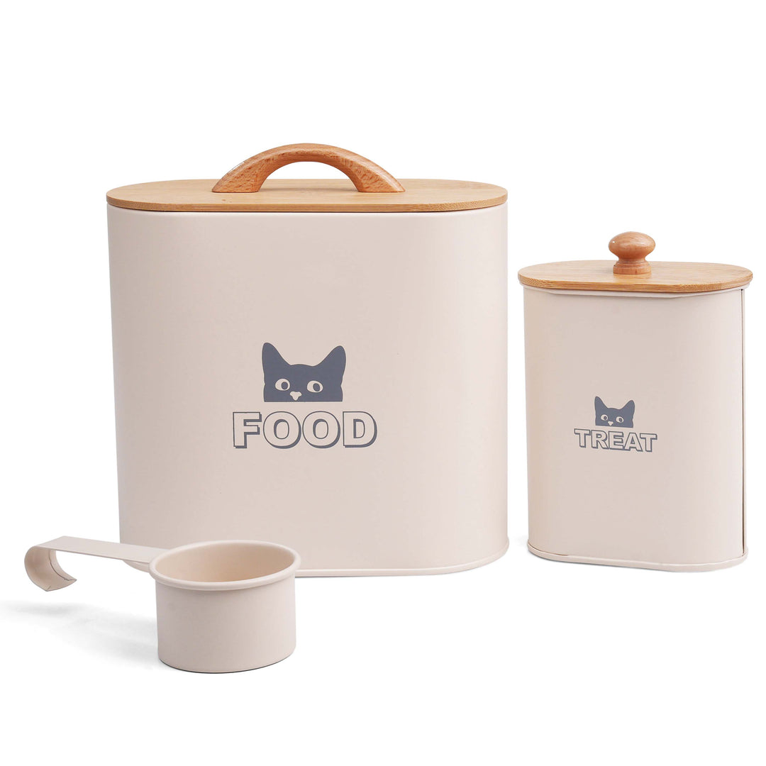 Cat Food Storage Container With Scoop