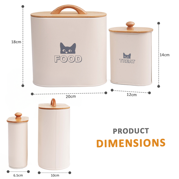 Cat Food Storage Container With Scoop