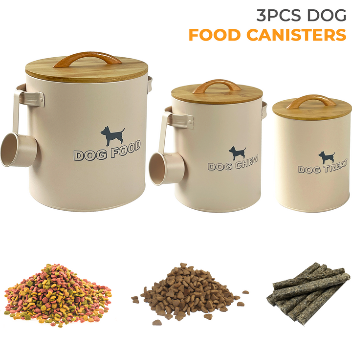 3pcs Pet Dog Food Storage Container Bin Dennyshop UK – Denny Shop UK