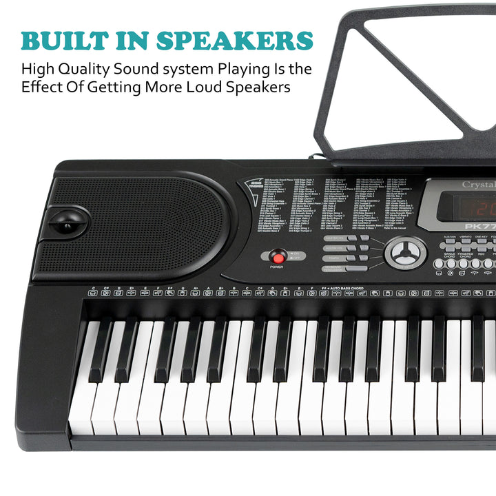 61 Keys Electronic Keyboard Piano + Stand & Music Chair