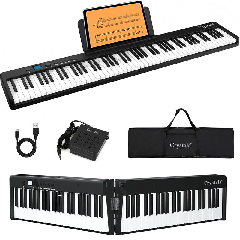 Crystals 88 Keys Foldable Piano Keyboard