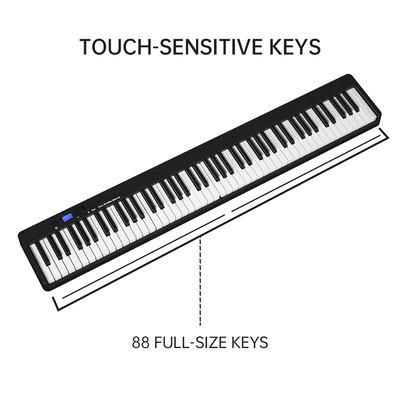 Crystals 88 Keys Foldable Piano Keyboard