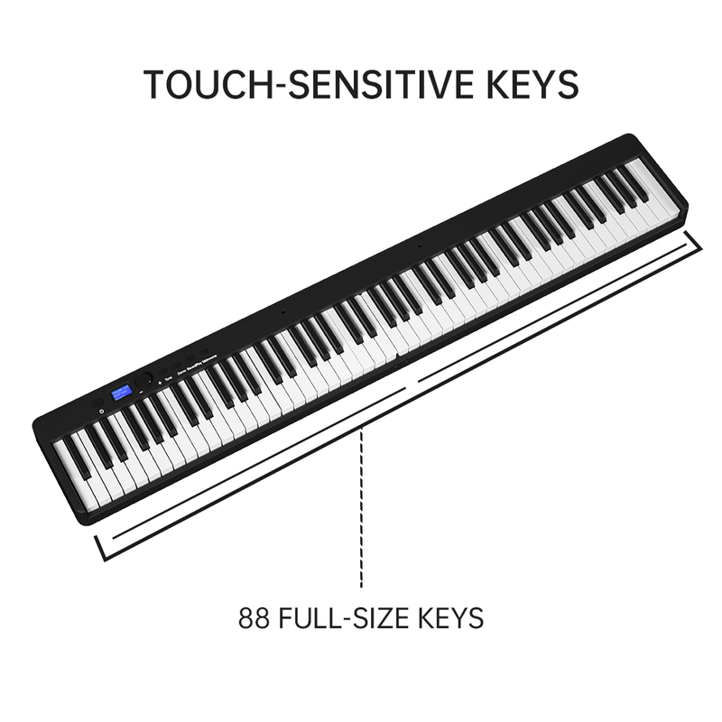 Crystals 88 Keys Foldable Piano Keyboard