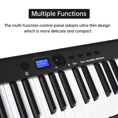 Crystals 88 Keys Foldable Piano Keyboard