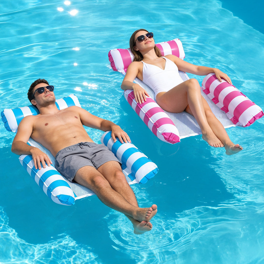 2x Inflatable Floating Water Hammock