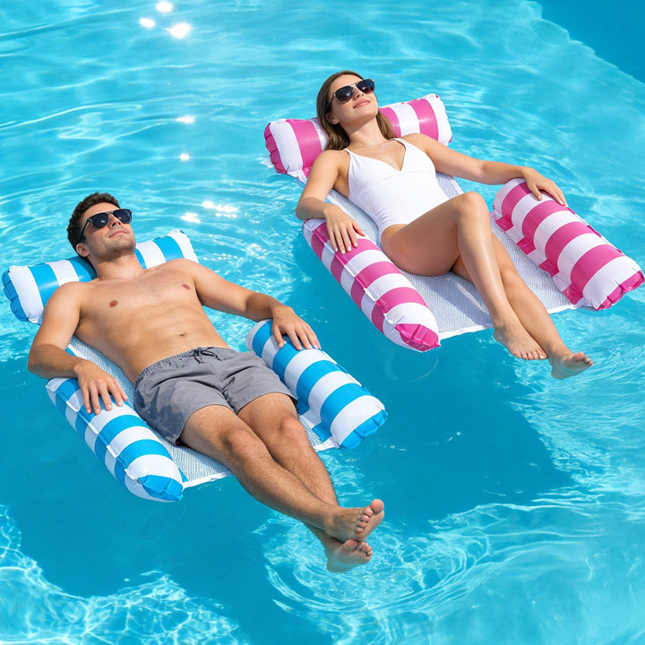2x Inflatable Floating Water Hammock