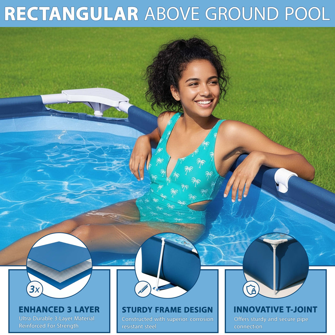 Crystals Deluxe Splash Frame Pool - 2300L