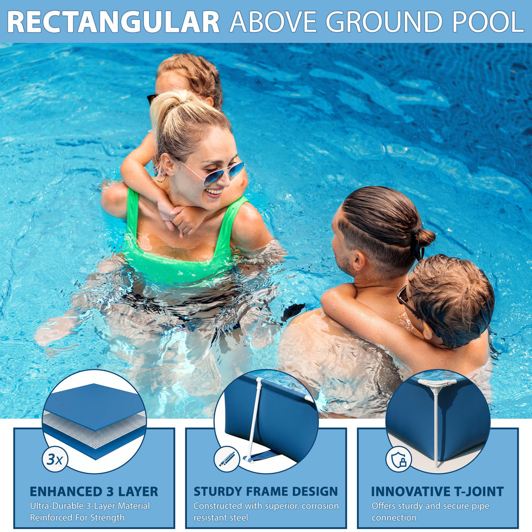 Crystals Deluxe Splash Frame Pool - 3300L