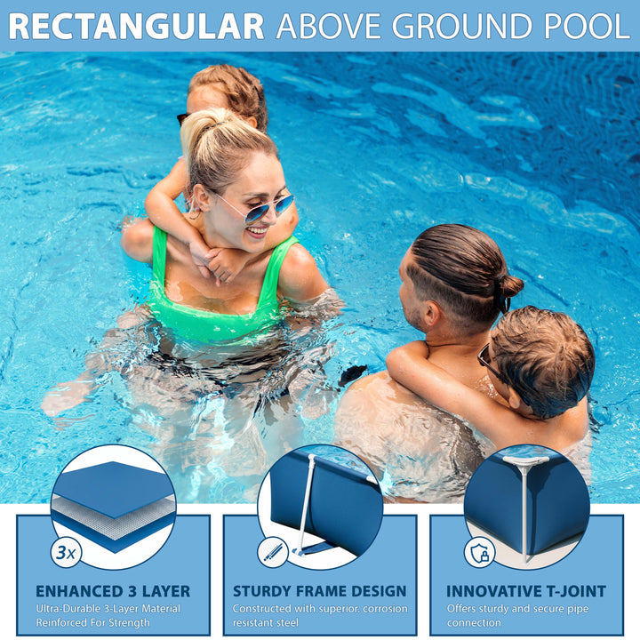 Crystals Deluxe Splash Frame Pool - 3300L