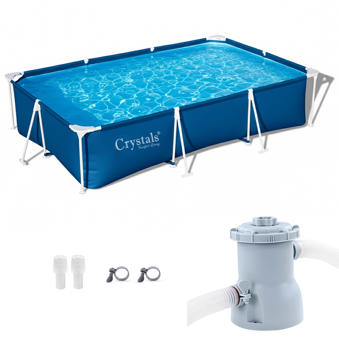 Crystals Deluxe Splash Frame Pool - 3300L