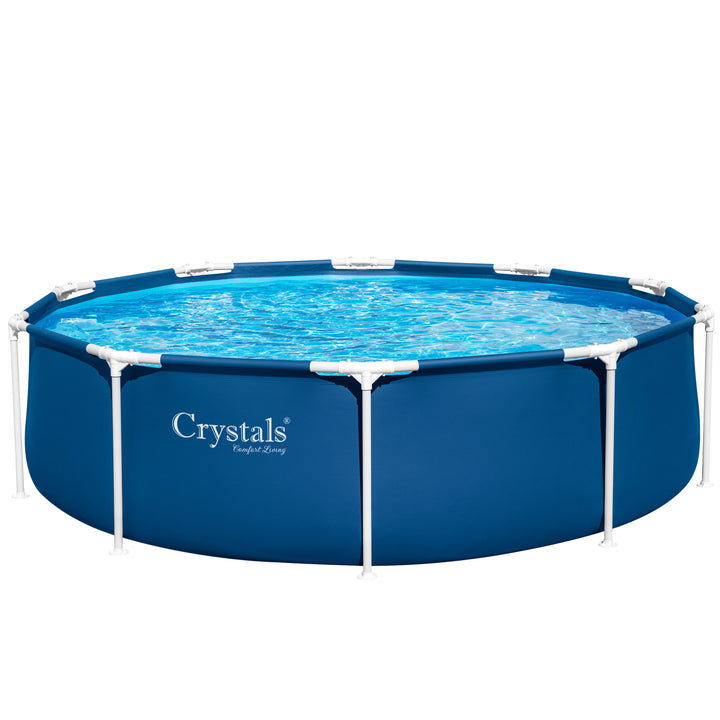 12 Feet Swimming Pool with Drink Holder &amp; Test Strips