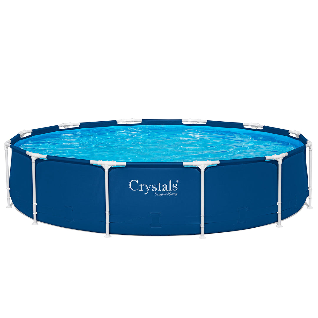 Round Above Ground Steel Swimming Pool - 12ft x 30in