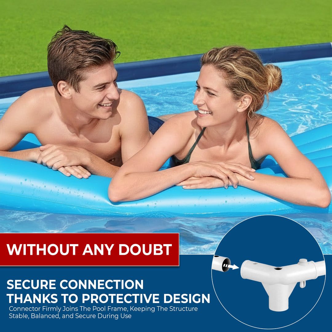 Crystals Steel Pro Swimming Pool Blue, 12 Feet x 30 Inches